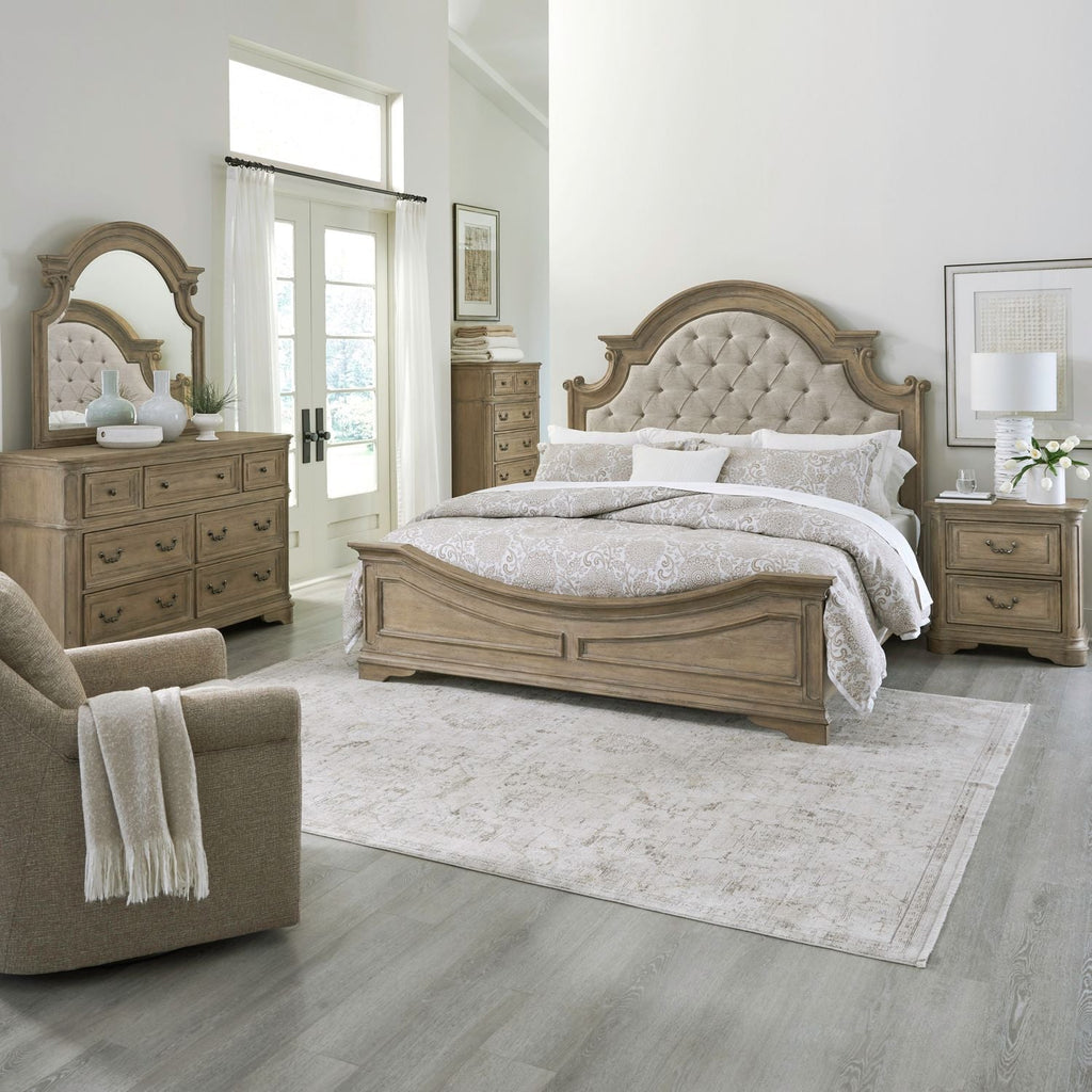 Magnolia Manor Queen Upholstered Bed - Rooms For Less Furniture Outlet