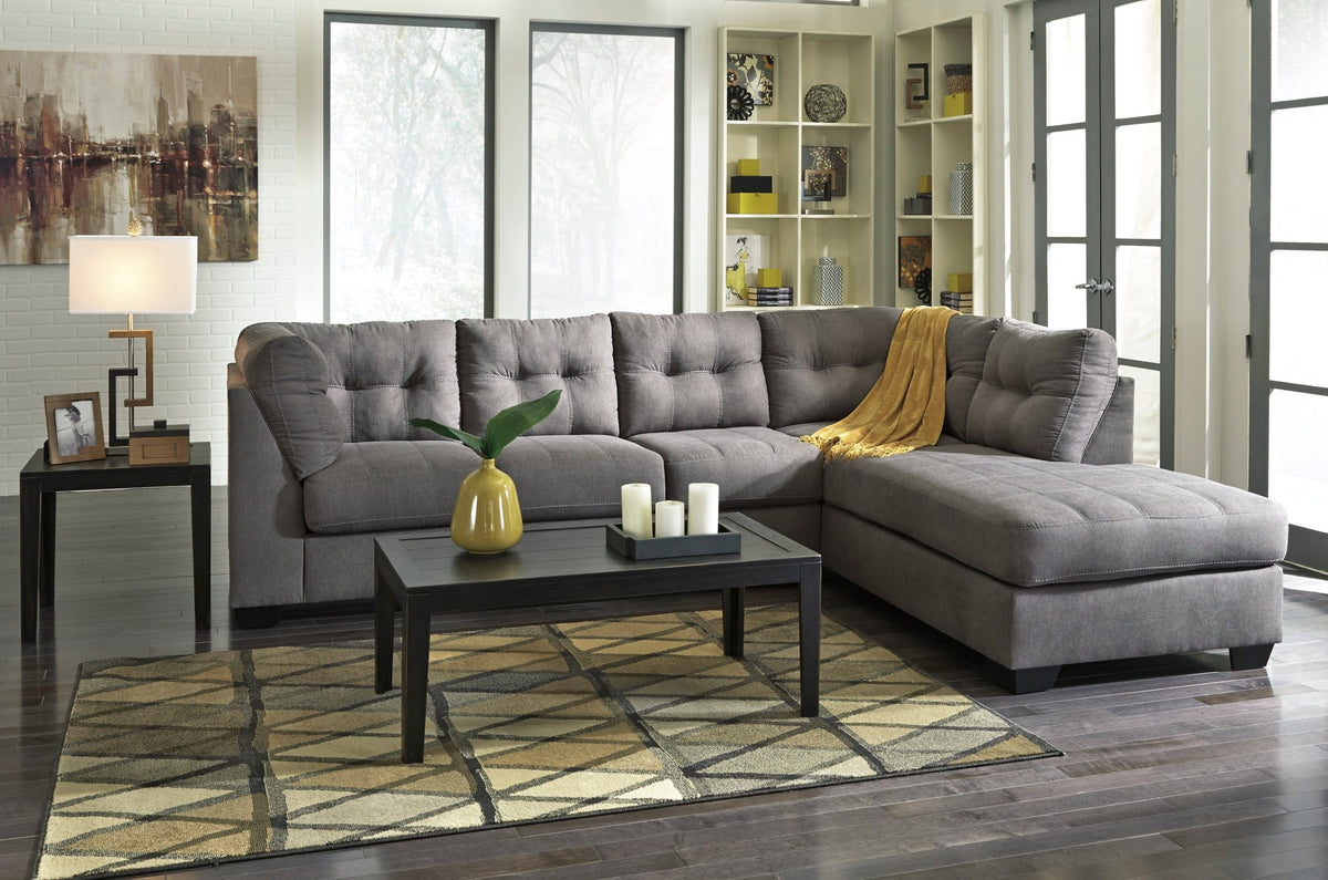 Maier Full Sleeper Sectional w/Chaise - Rooms For Less Furniture Outlet