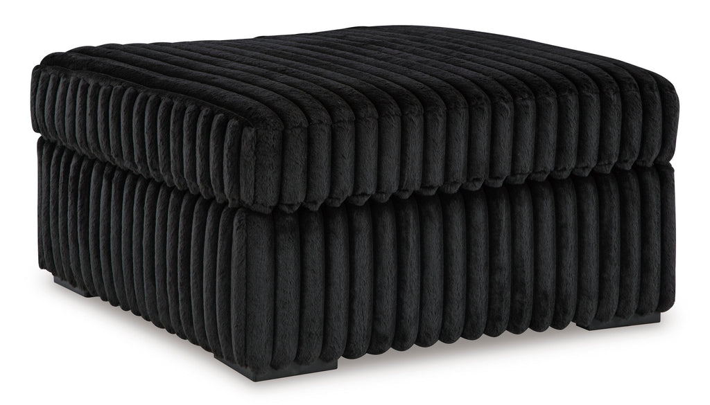 Midnight - Madness Oversized Accent Ottoman - Rooms For Less Furniture Outlet