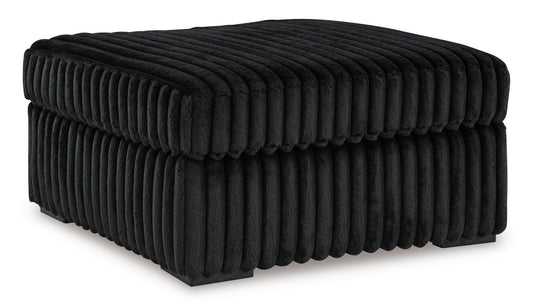 Midnight - Madness Oversized Accent Ottoman - Rooms For Less Furniture Outlet