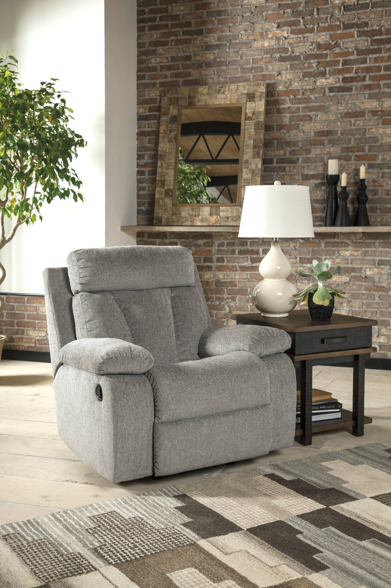 Mitchiner Manual Rocker Recliner - Rooms For Less Furniture Outlet