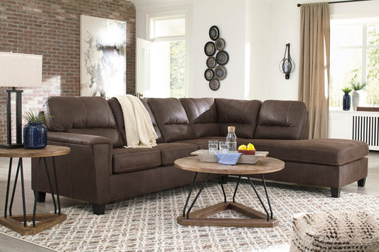 Navi Sleeper Sectional with Chaise - Rooms For Less Furniture Outlet