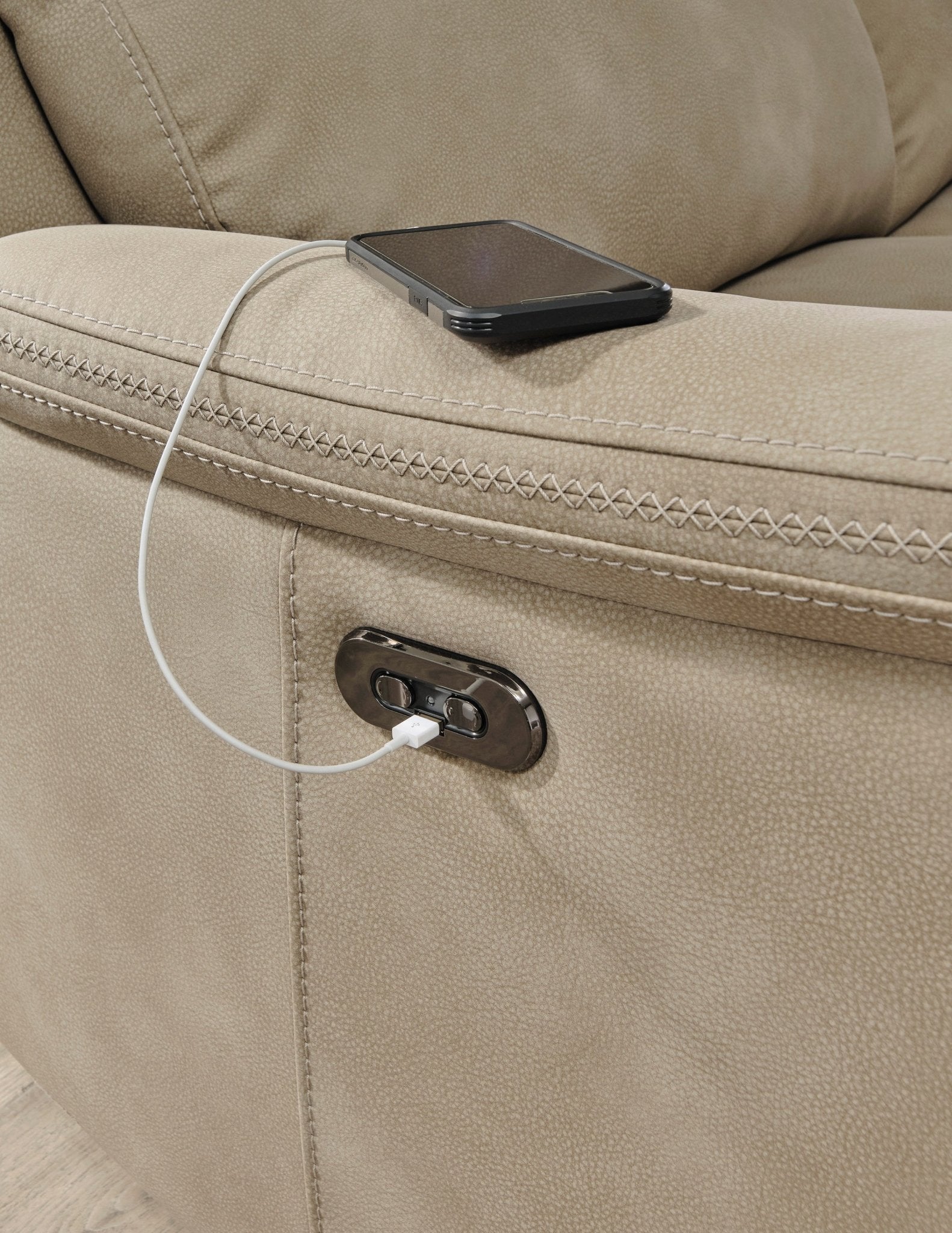 Next - Gen Dual Power DuraPella Power Reclining Sofa - Rooms For Less Furniture Outlet
