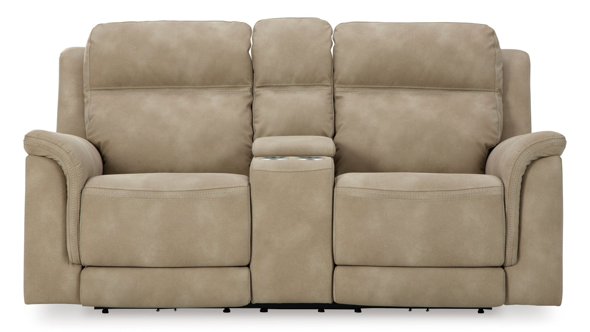 Next - Gen Sand Dual Power DuraPella Power Reclining Loveseat - Rooms For Less Furniture Outlet