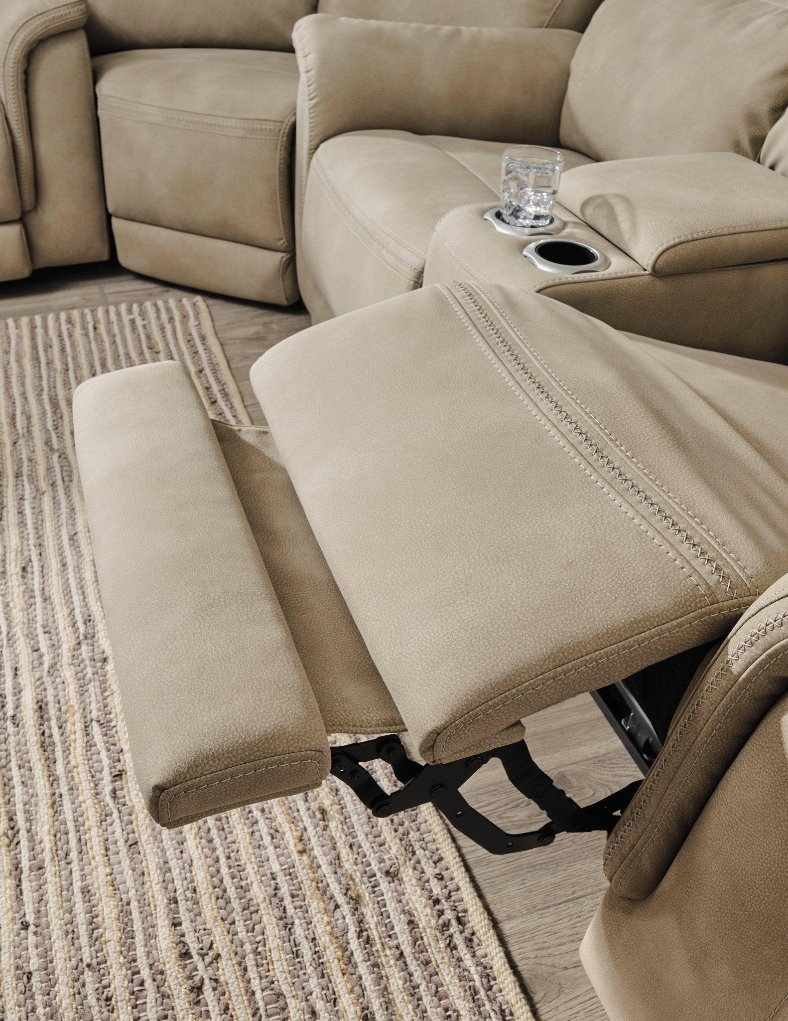 Next - Gen Sand Dual Power DuraPella Power Reclining Loveseat - Rooms For Less Furniture Outlet