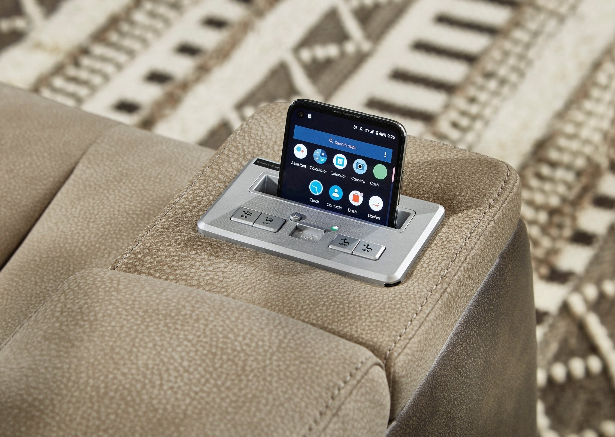 Next - Gen Sand DuraPella Triple Power Reclining Loveseat - Rooms For Less Furniture Outlet