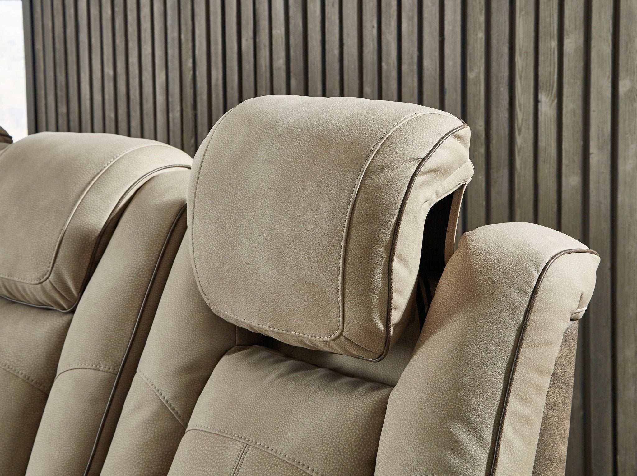 Next - Gen Sand DuraPella Triple Power Reclining Loveseat - Rooms For Less Furniture Outlet