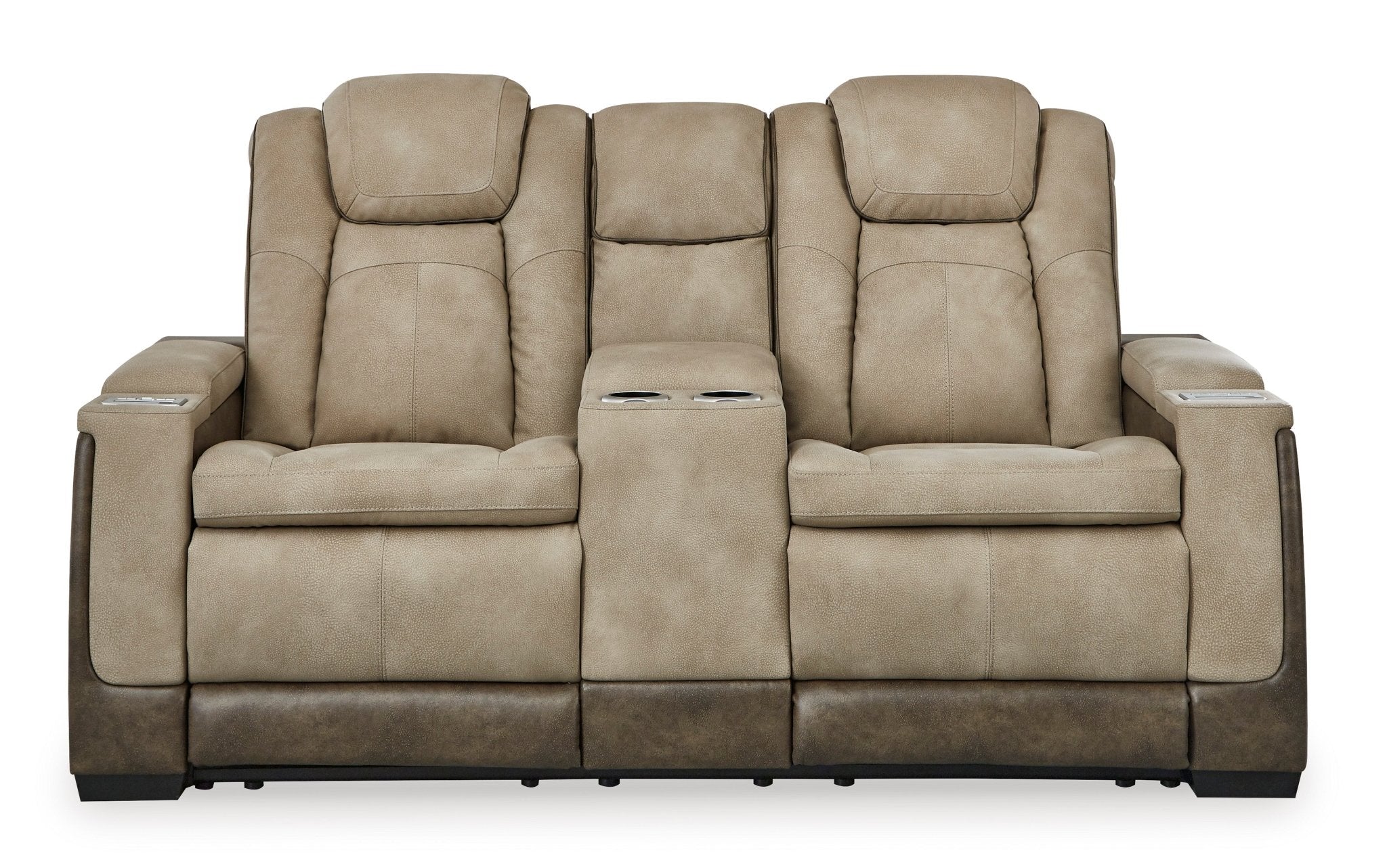 Next - Gen Sand DuraPella Triple Power Reclining Loveseat - Rooms For Less Furniture Outlet