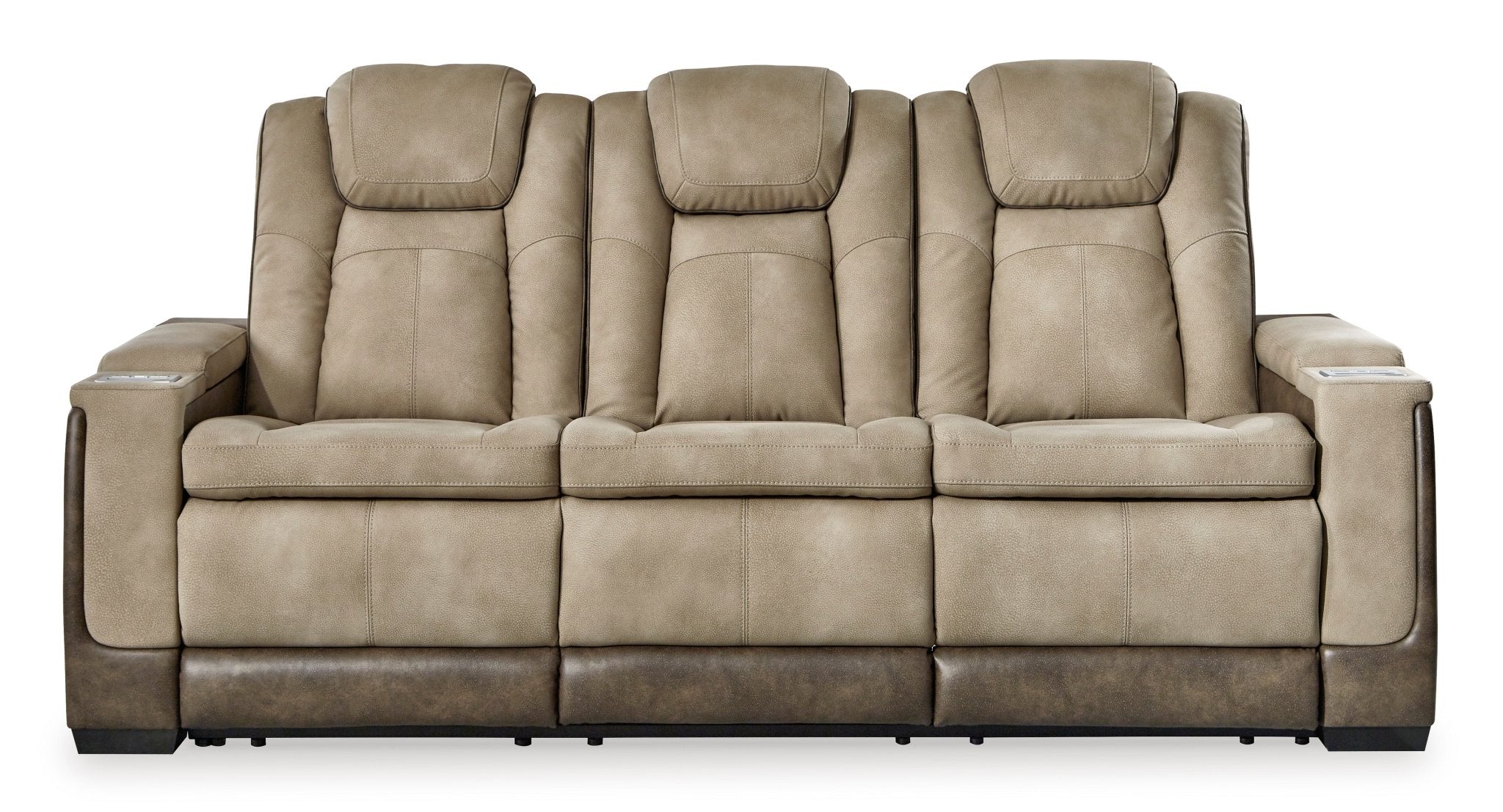 Next - Gen Sand DuraPella Triple Power Reclining Sofa - Rooms For Less Furniture Outlet