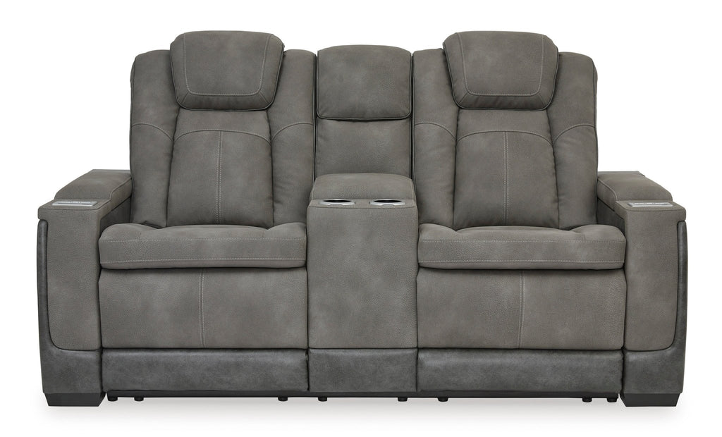 Next - Gen Slate DuraPella Triple Power Reclining Loveseat - Rooms For Less Furniture Outlet