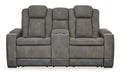 Next - Gen Slate DuraPella Triple Power Reclining Loveseat - Rooms For Less Furniture Outlet