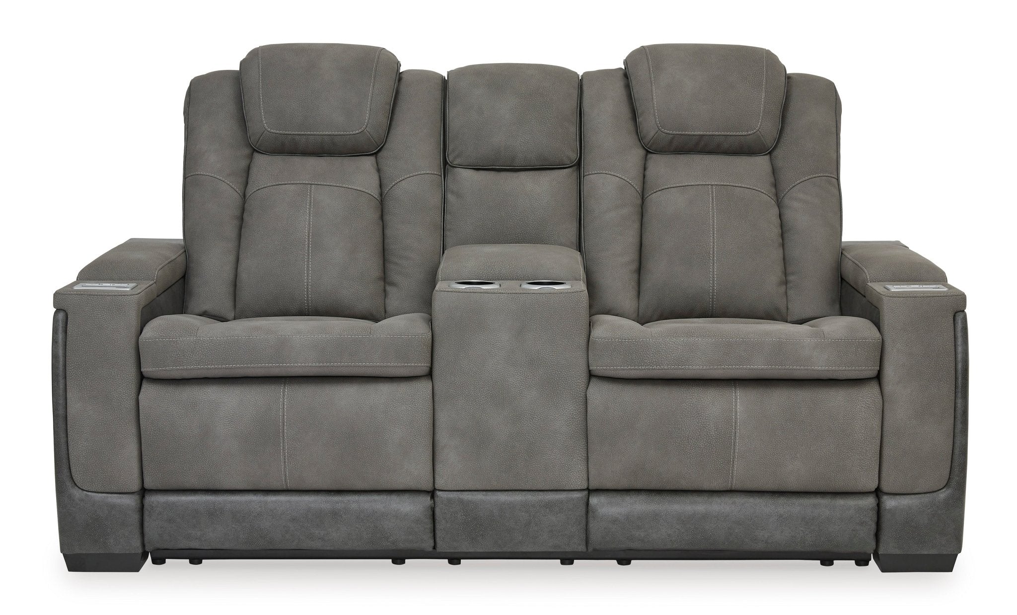 Next - Gen Slate DuraPella Triple Power Reclining Loveseat - Rooms For Less Furniture Outlet