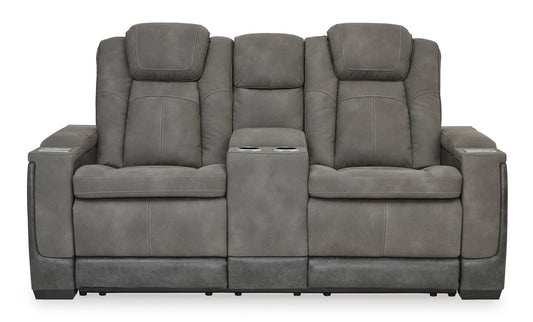 Next - Gen Slate DuraPella Triple Power Reclining Loveseat - Rooms For Less Furniture Outlet