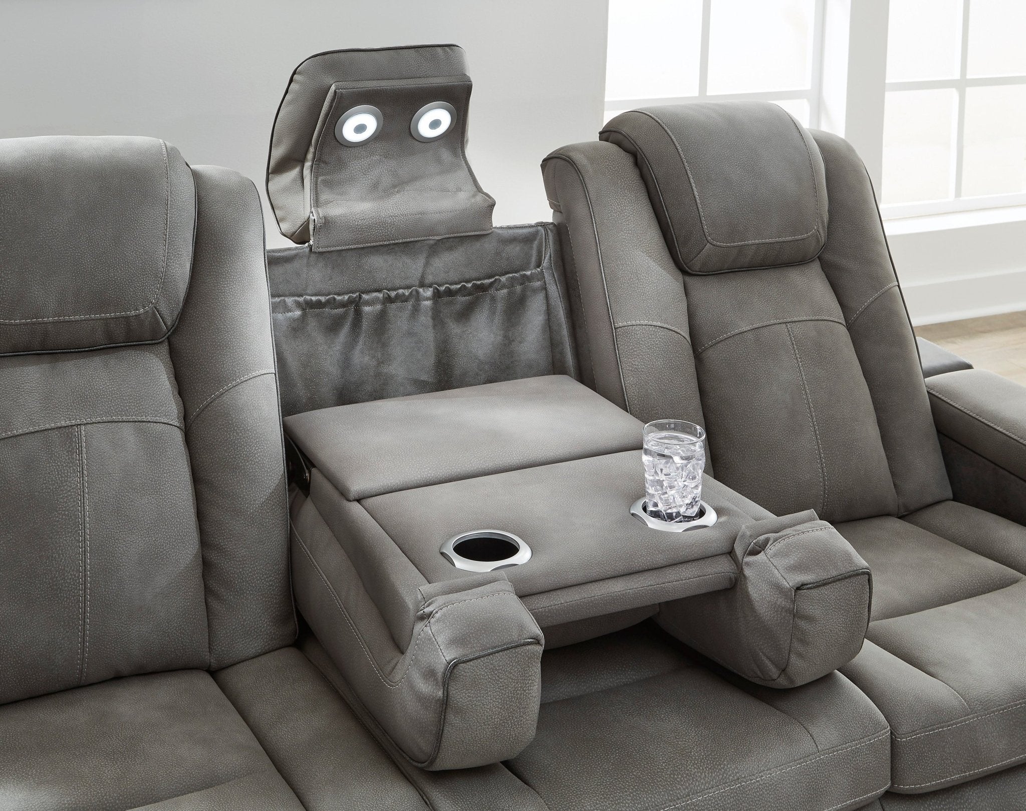 Next - Gen Slate DuraPella Triple Power Reclining Sofa - Rooms For Less Furniture Outlet