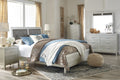 Olivet King Panel Bed, Dresser, Mirror & Nightstand - Rooms For Less Furniture Outlet