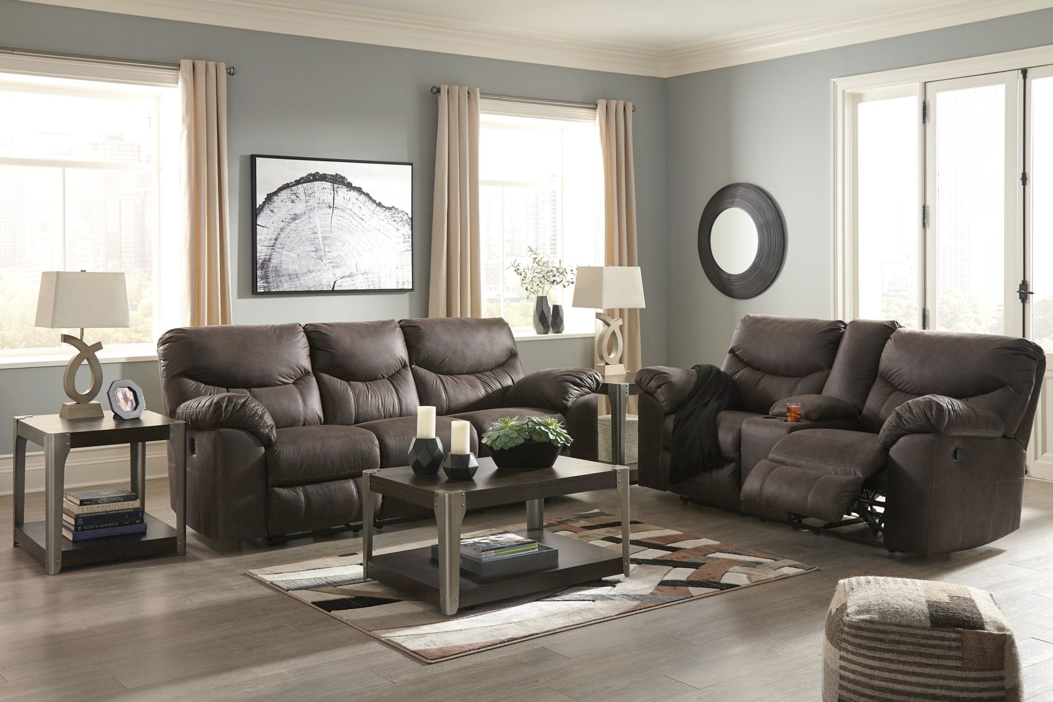 Pandora Reclining Sofa & Loveseat - Rooms For Less Furniture Outlet