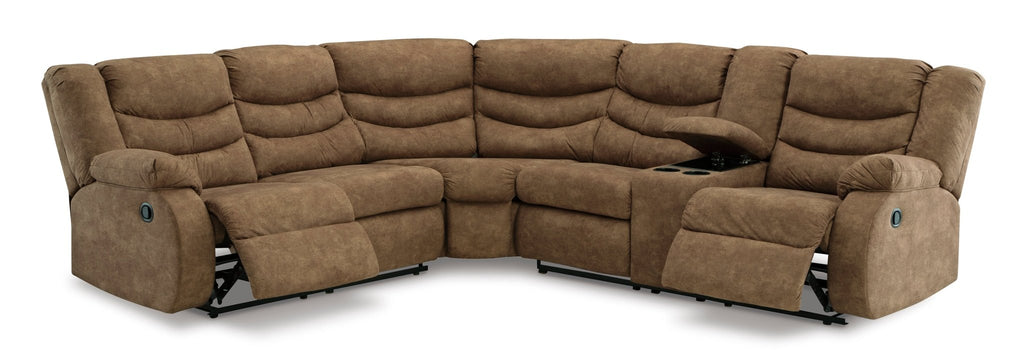 Partymate Brindle 2pc Reclining Sectional - Rooms For Less Furniture Outlet