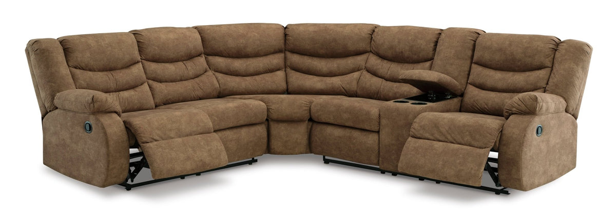 Partymate Brindle 2pc Reclining Sectional - Rooms For Less Furniture Outlet
