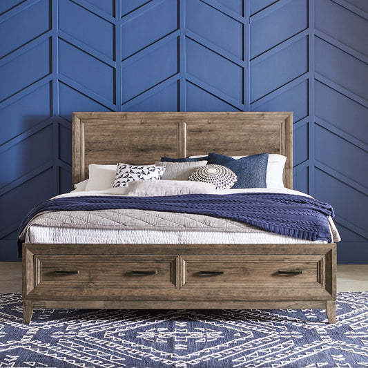 Ridgecrest King Storage Bed - Rooms For Less Furniture Outlet