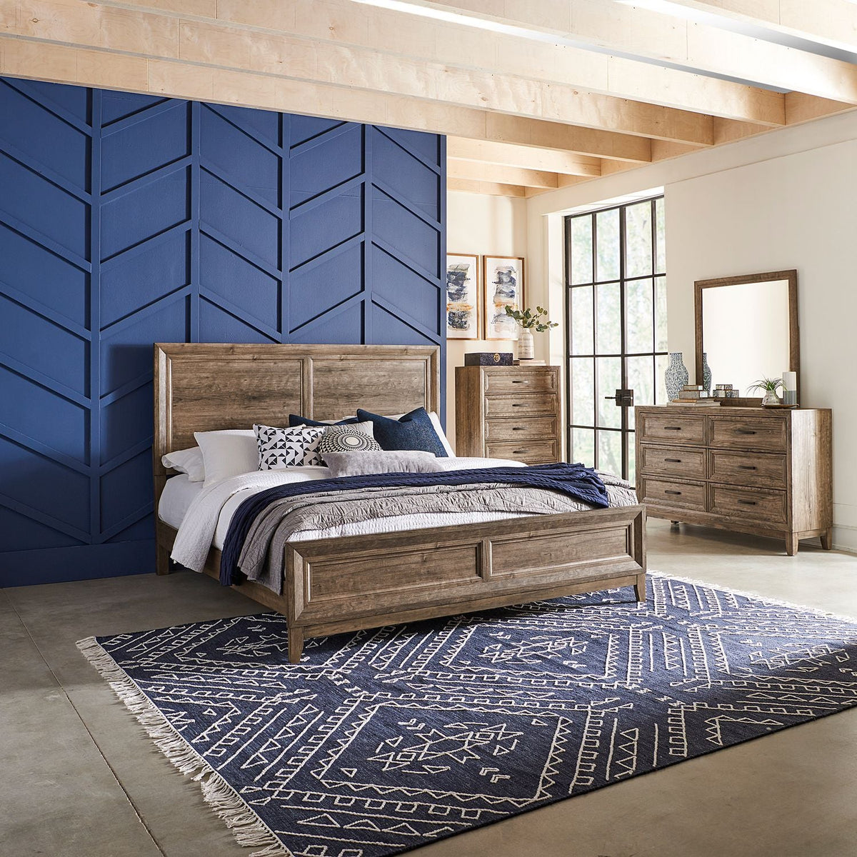 Ridgecrest Queen Panel Bed - Rooms For Less Furniture Outlet