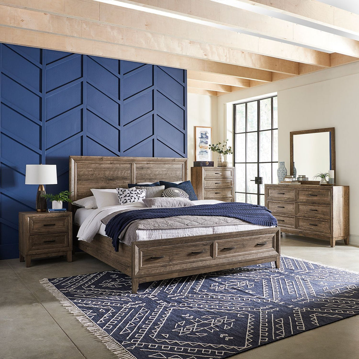 Ridgecrest Queen Storage Bed - Rooms For Less Furniture Outlet