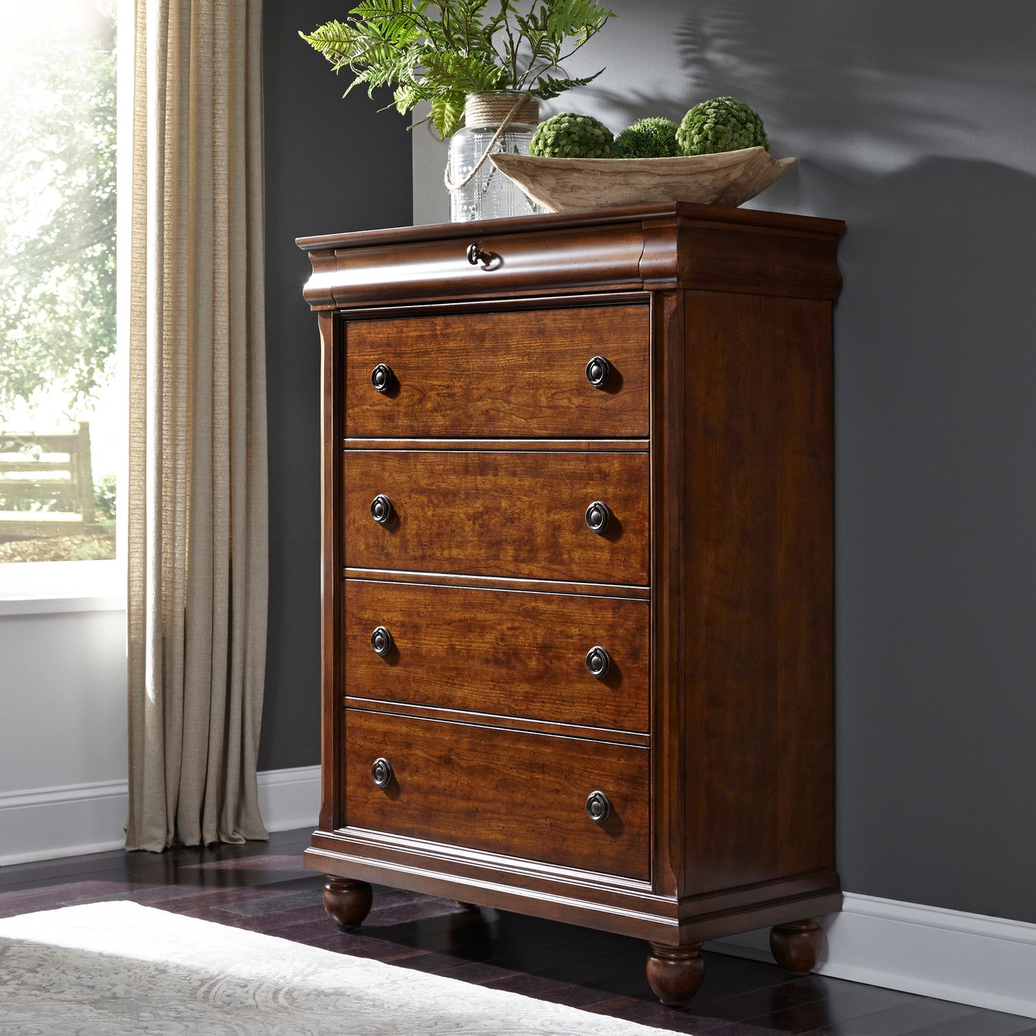 Rustic Traditions 5 Drawer Chest - Rooms For Less Furniture Outlet