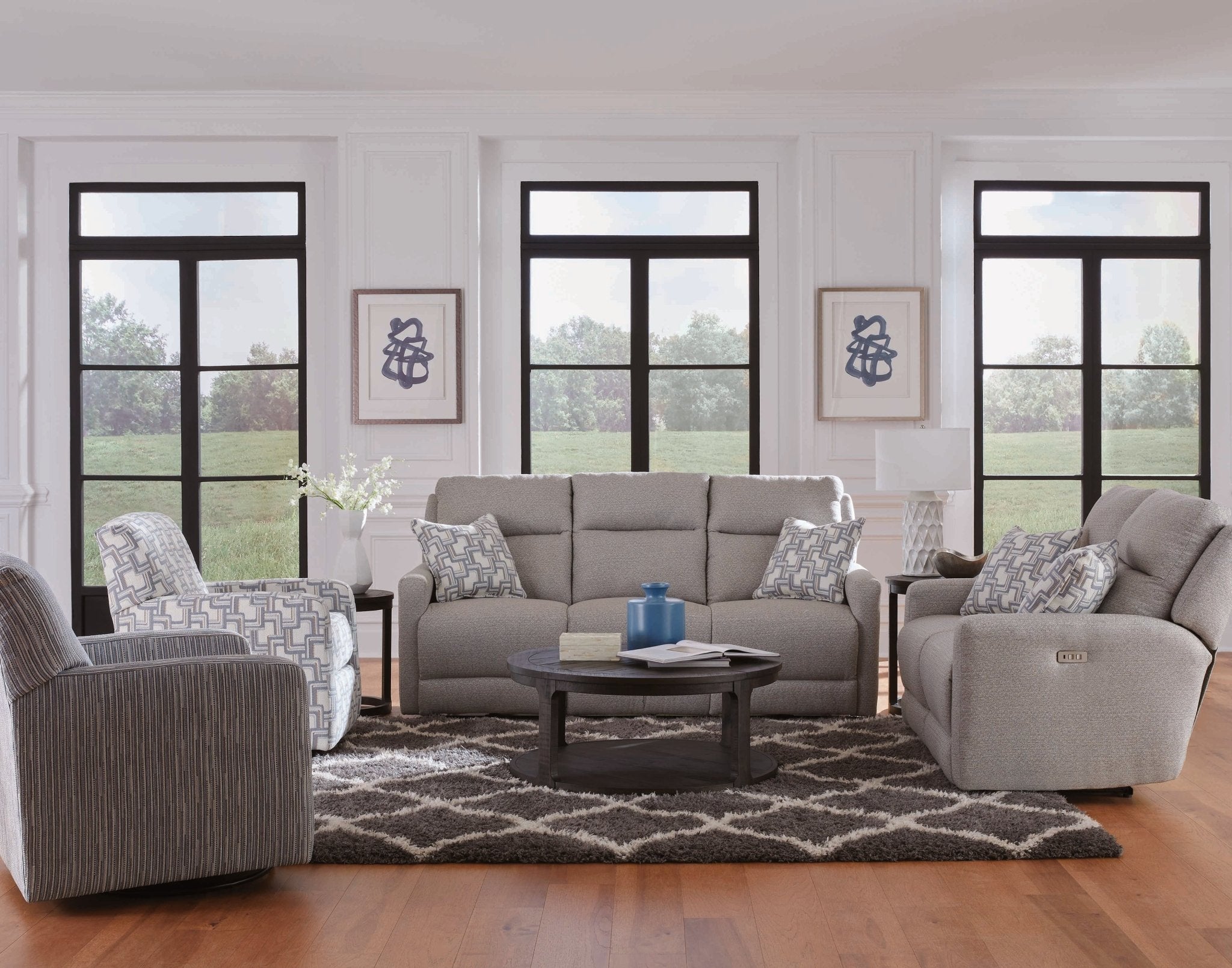 Southern Motion South Hampton Manual Reclining Sofa & Loveseat - Rooms For Less Furniture Outlet