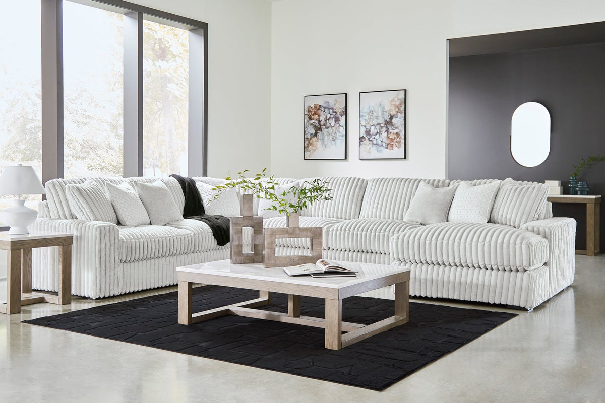 Stupendous 5 - Piece Sectional with Chaise - Rooms For Less Furniture Outlet