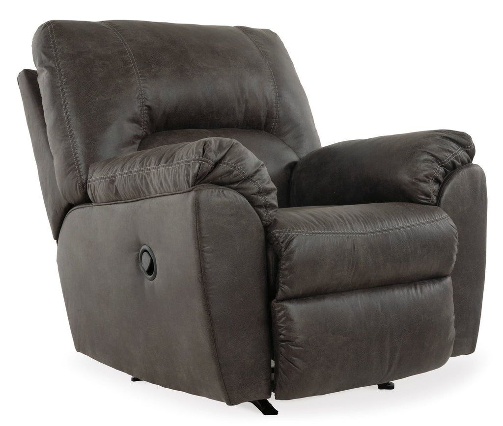 Tambo Pewter Manual Recliner - Rooms For Less Furniture Outlet