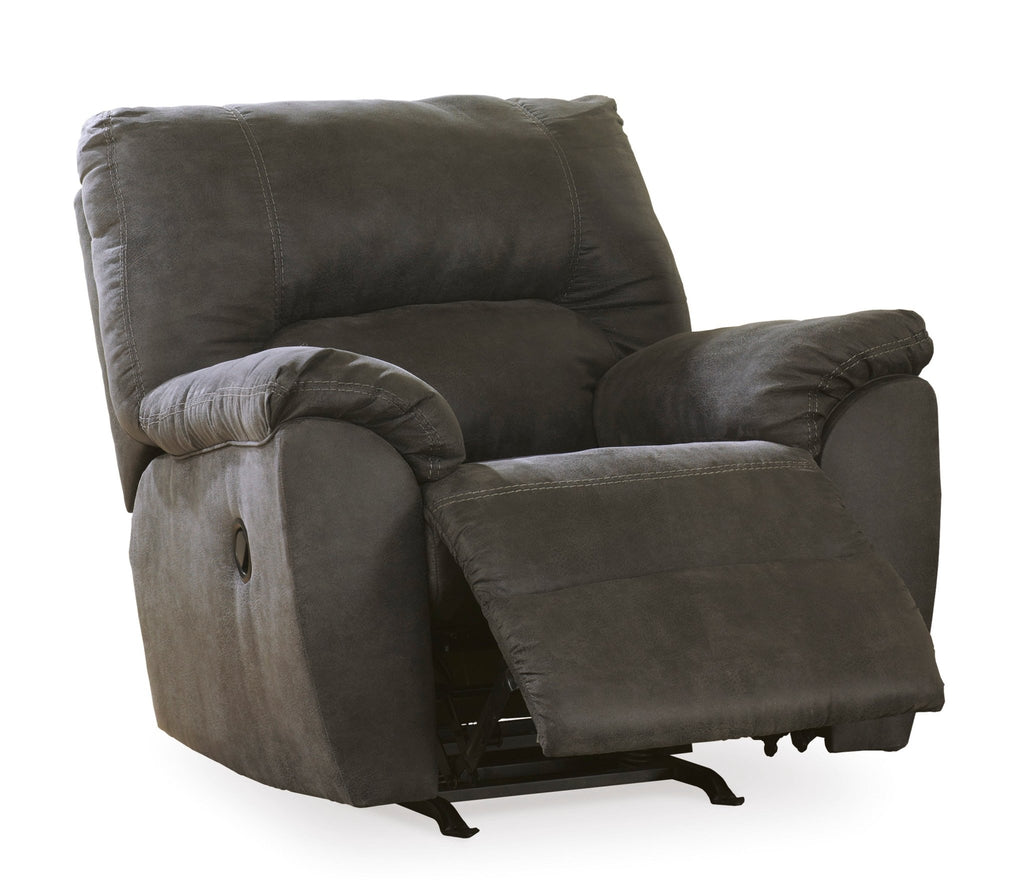 Tambo Pewter Manual Recliner - Rooms For Less Furniture Outlet