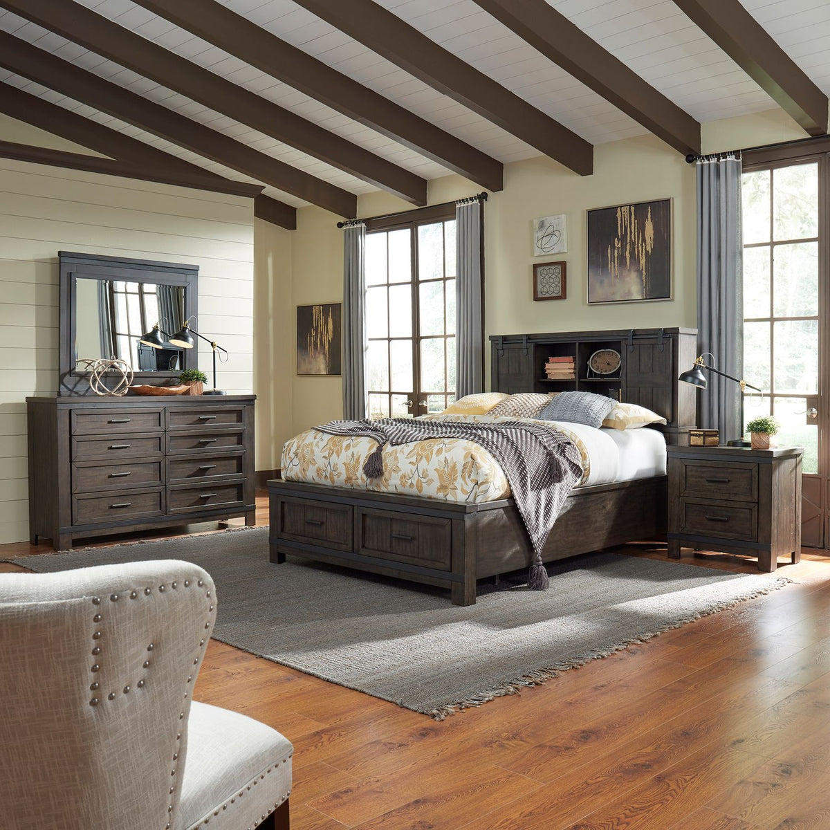 Thornwood Hills Queen Bookcase Bed - Rooms For Less Furniture Outlet