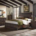 Thornwood Hills Queen Two Sided Storage Bed, Dresser & Mirror, Night Stand - Rooms For Less Furniture Outlet