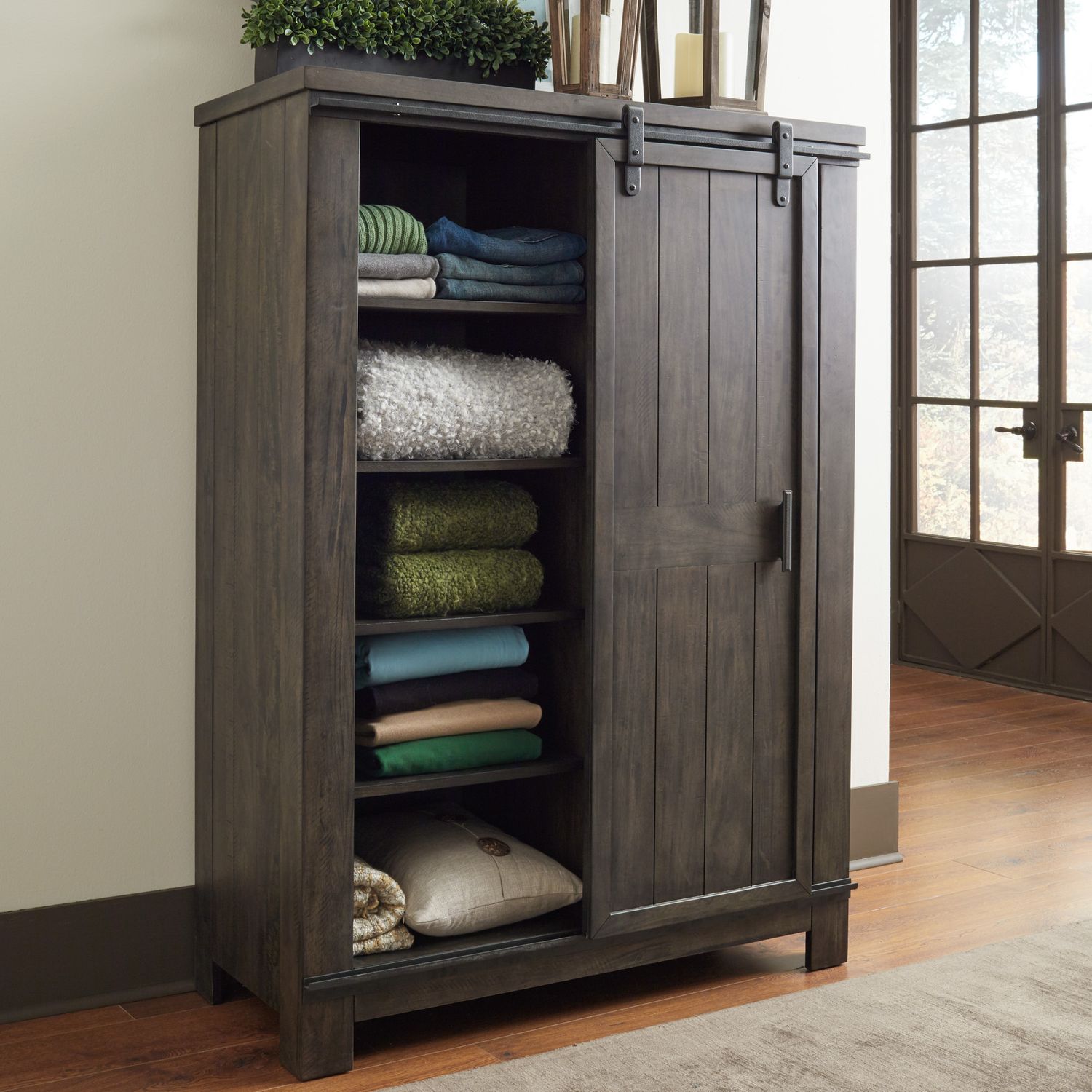 Thornwood Hills Sliding Door Chest - Rooms For Less Furniture Outlet