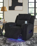 TwinBrooke Black Power Recliner With Adjustable Headrest - Rooms For Less Furniture Outlet
