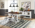 Valebeck Counter Height Dining Table and 4 Barstools - Rooms For Less Furniture Outlet