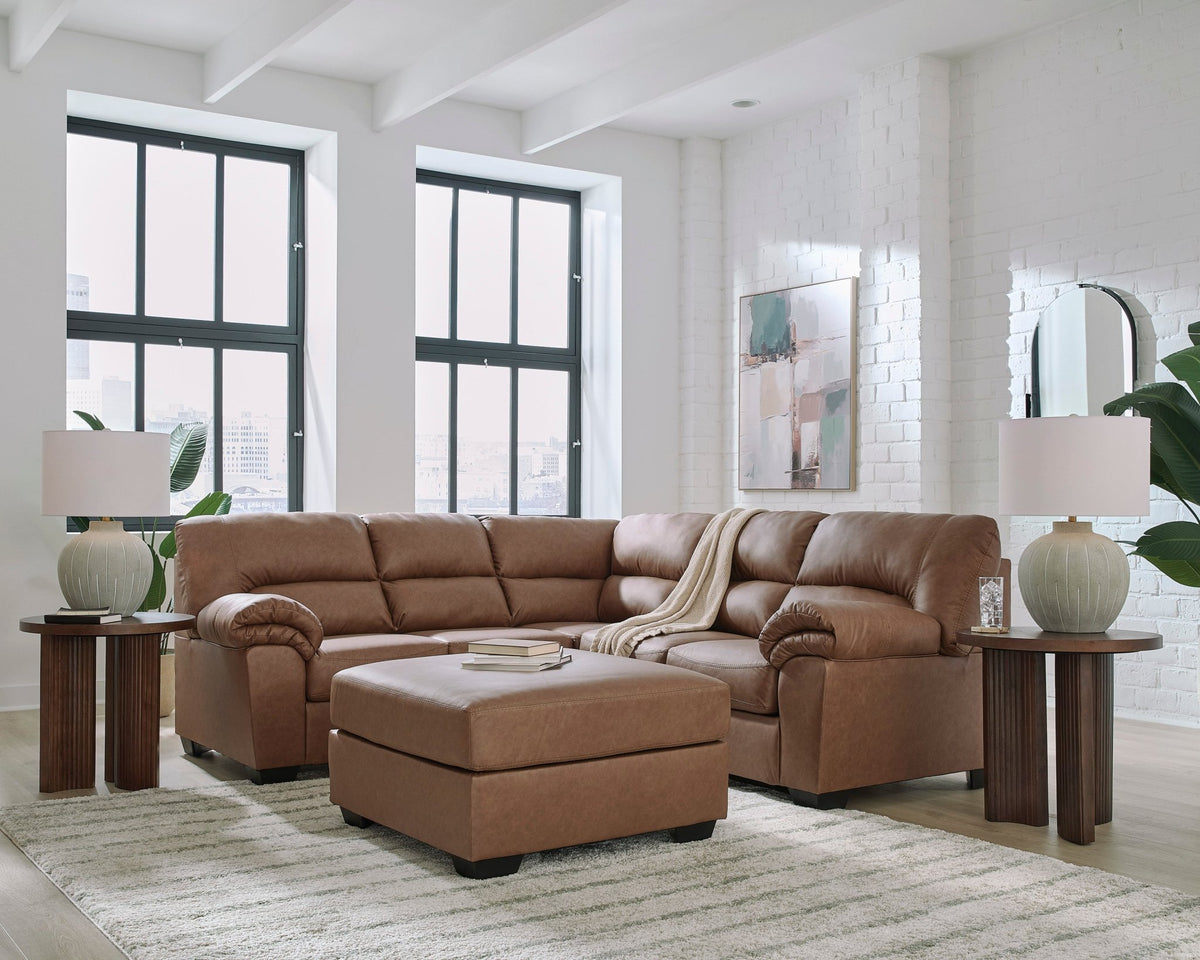 Willowbend Caramel 2 Piece Sectional - Rooms For Less Furniture Outlet