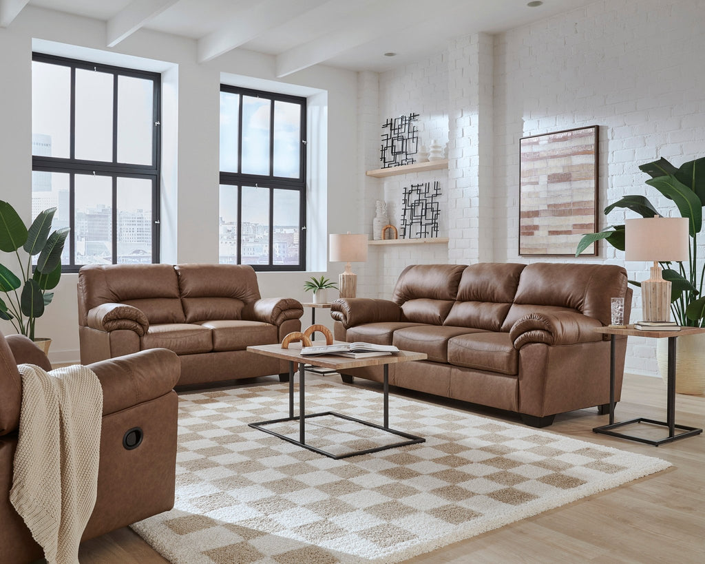 Willowbend Caramel Loveseat - Rooms For Less Furniture Outlet