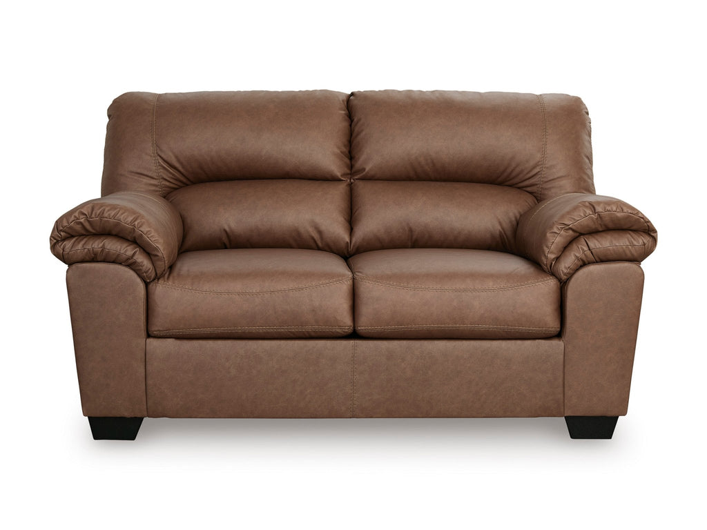 Willowbend Caramel Loveseat - Rooms For Less Furniture Outlet