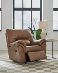 Willowbend Caramel Manuel Rocker Recliner - Rooms For Less Furniture Outlet