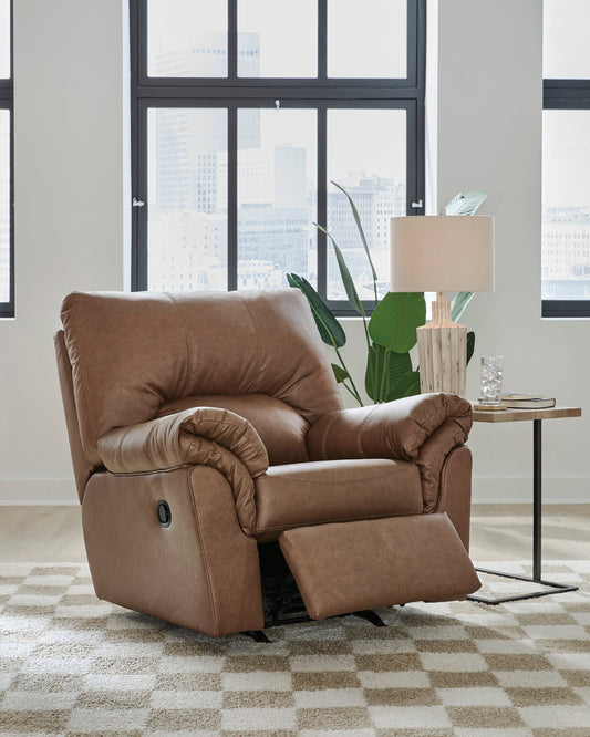 Willowbend Caramel Manuel Rocker Recliner - Rooms For Less Furniture Outlet