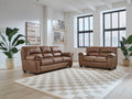 Willowbend Caramel Sofa & Loveseat - Rooms For Less Furniture Outlet