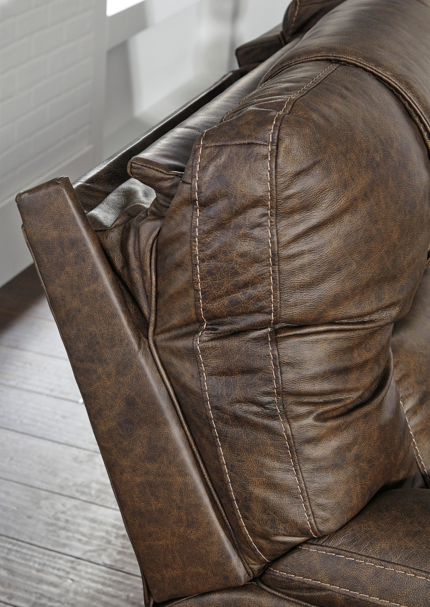 Wurstrow Umber Triple Power Reclining Sofa - Rooms For Less Furniture Outlet