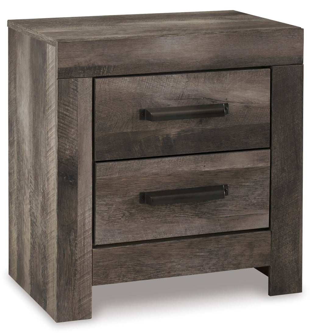 Wynnlow 24" 2 Drawer Charging Nightstand - Rooms For Less Furniture Outlet