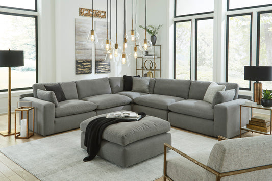 Cloud Grey 5pc Sectional