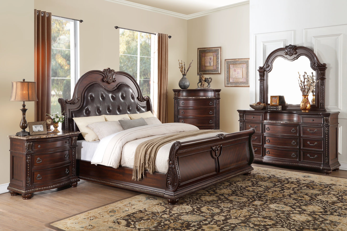 Cavalier 6pc Queen Bedroom Set