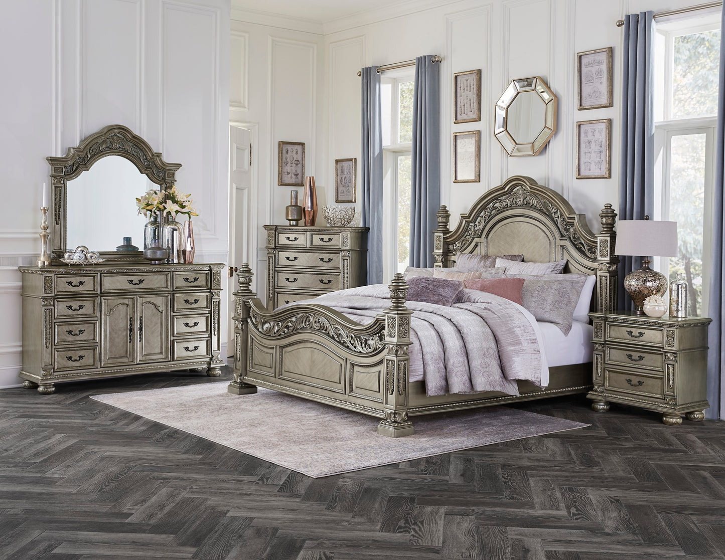 Catalonia 7pc Queen Bedroom Set