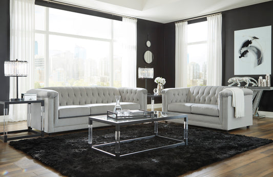 Josanna Gray Sofa & Loveseat