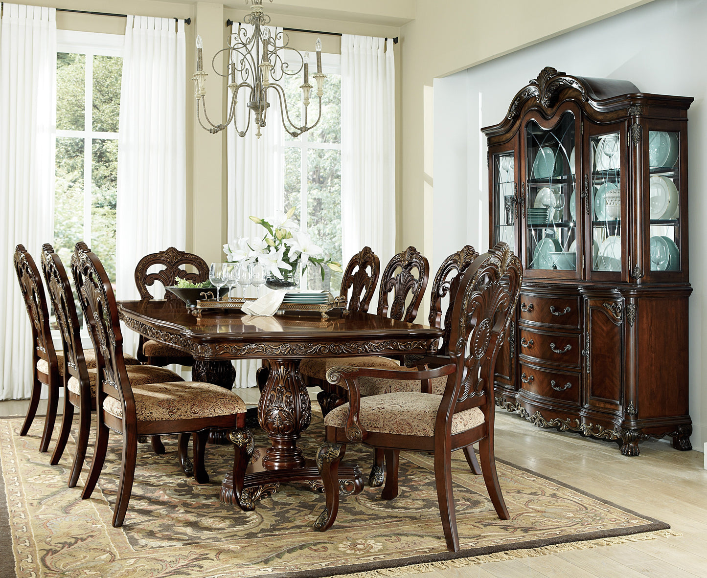 Deryn Park 9pc Formal Dining Room Set