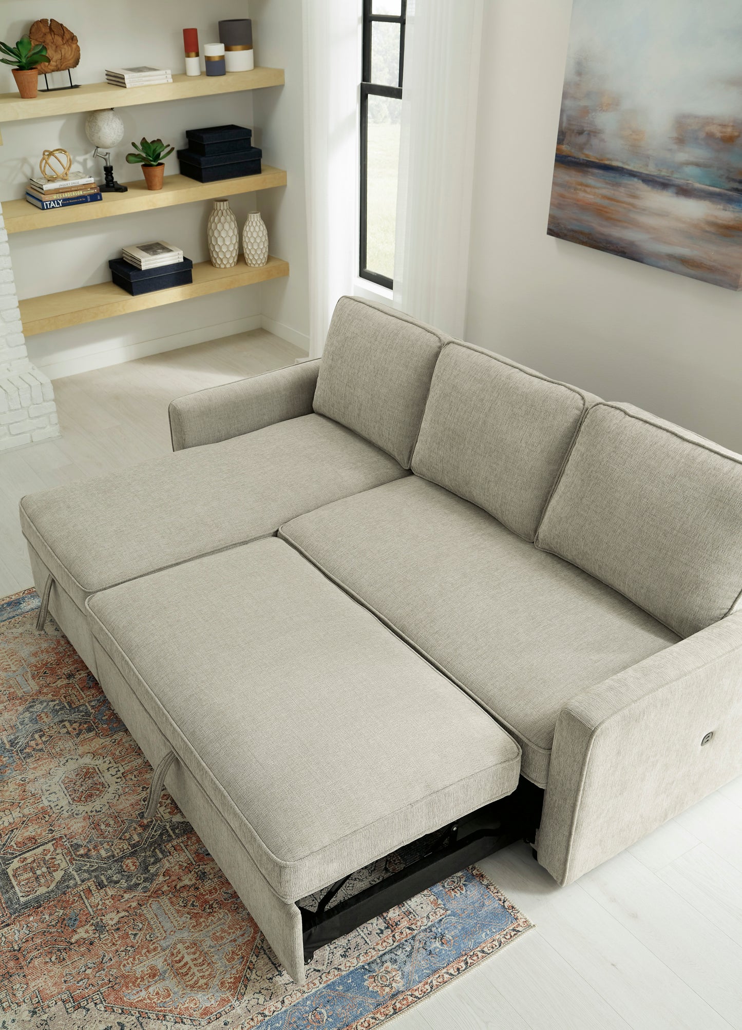 Kerle 2-Piece Sectional with Pop Up Futon Bed