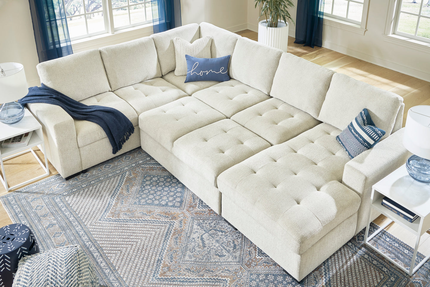 Millcoe 3-Piece Sectional with Pop Up Bed